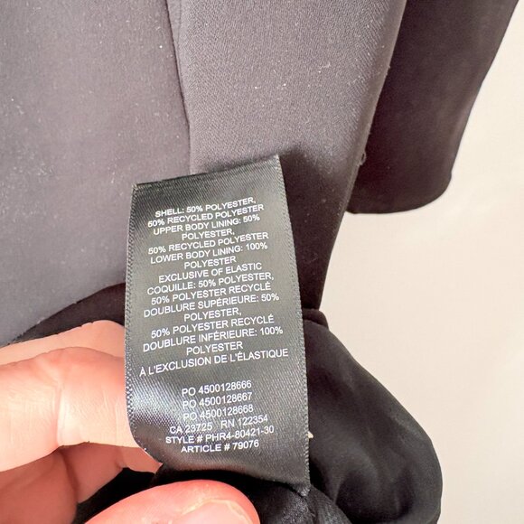 Aritzia Wilfred Tulum Midi Dress Sweetheart Neck Black Size 6 - Picture 7 of 7